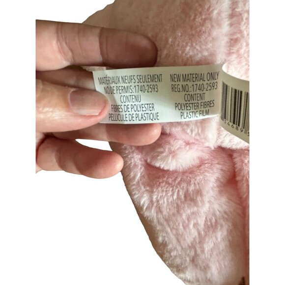 Kellybaby Plush Pink Elephant Stuffed Animal w/Rattle & Crinkly Ears - Picture 4 of 7